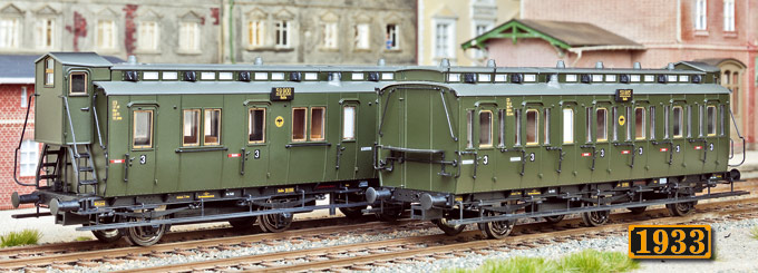 Preußische Abteilwagen von Brawa